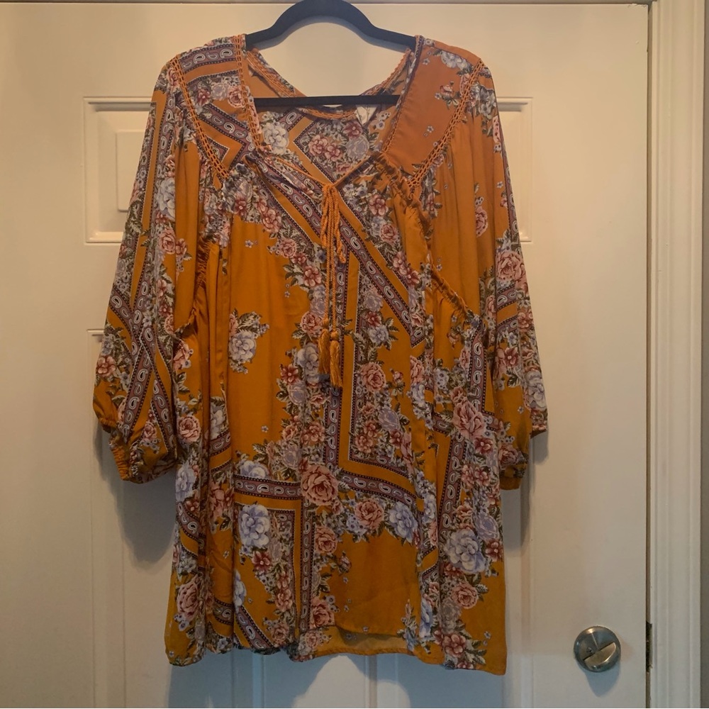 Light weight floral shirt